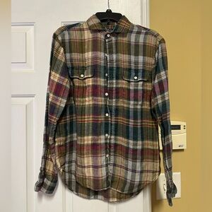 POLO by Ralph Lauren 100% linen button down shirt